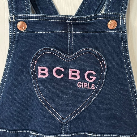BCBGirls Navy Overalls with Heart Design - Picture 2 of 8